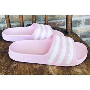 Girls' Adidas Adilette Aqua Slide Sandals, Size 2